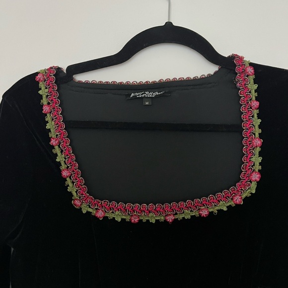 Vintage Velvet Betsey Johnson Dress - Picture 4 of 5